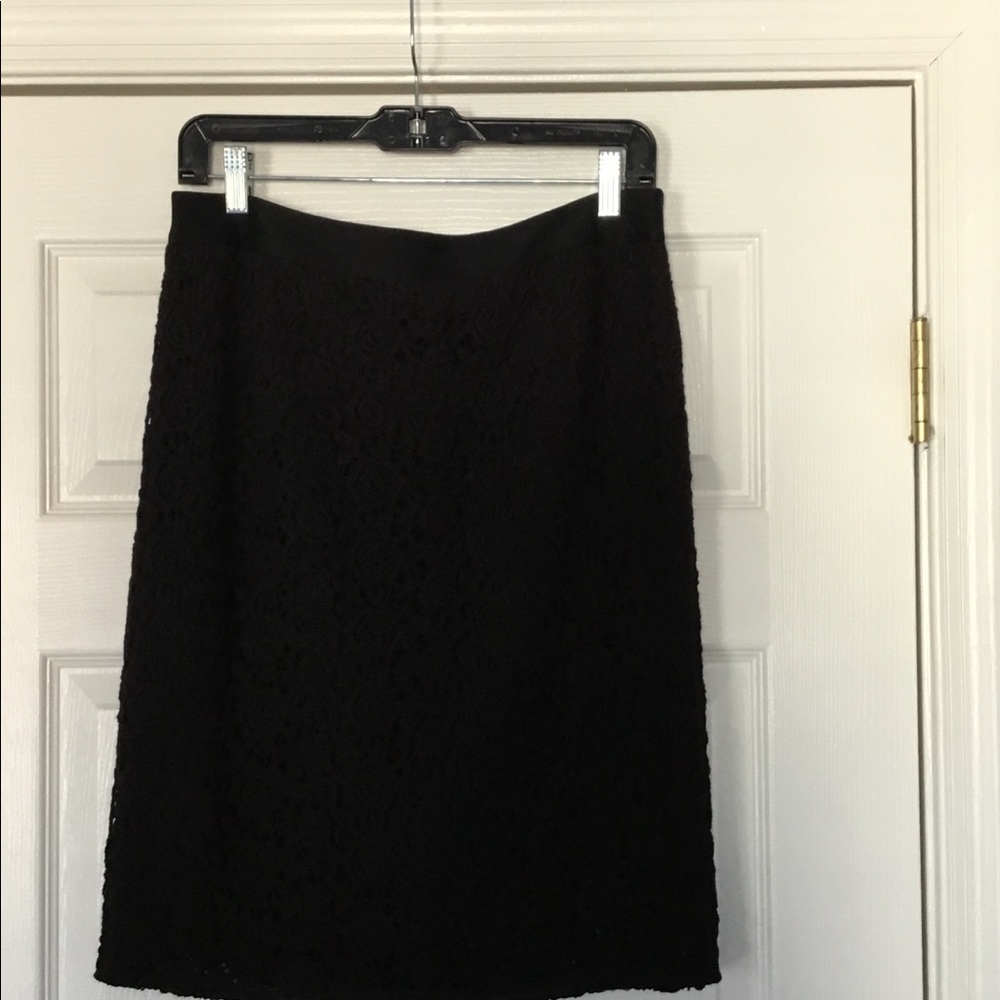 Black lace skirt
